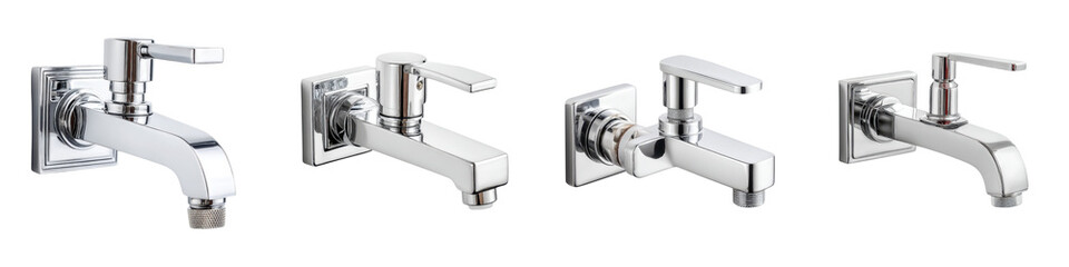 Modern Chrome Faucets Collection - Perfect for Kitchen and Bathroom Designs, Showcasing Contemporary Styles