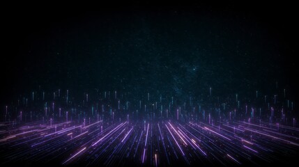 Futuristic Metaverse Background  Digital Data Streams  AI  Innovation  Technology  Network