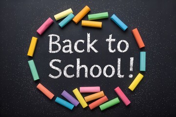 Back-to-School Chalkboard Announcement