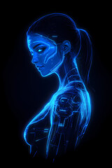 futuristic woman