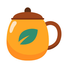 Illustration of a Yellow Mug