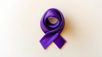 Purple Ribbon Awareness Symbol  Remembrance  Support  Hope