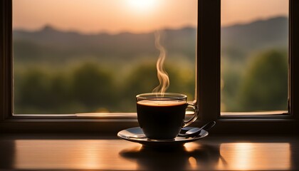 Morning Reflections: Aromatic Espresso by Windowpane