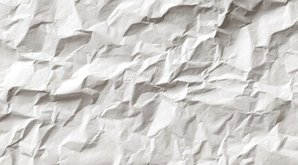 Fototapeta premium Crumpled White Paper Texture (1)