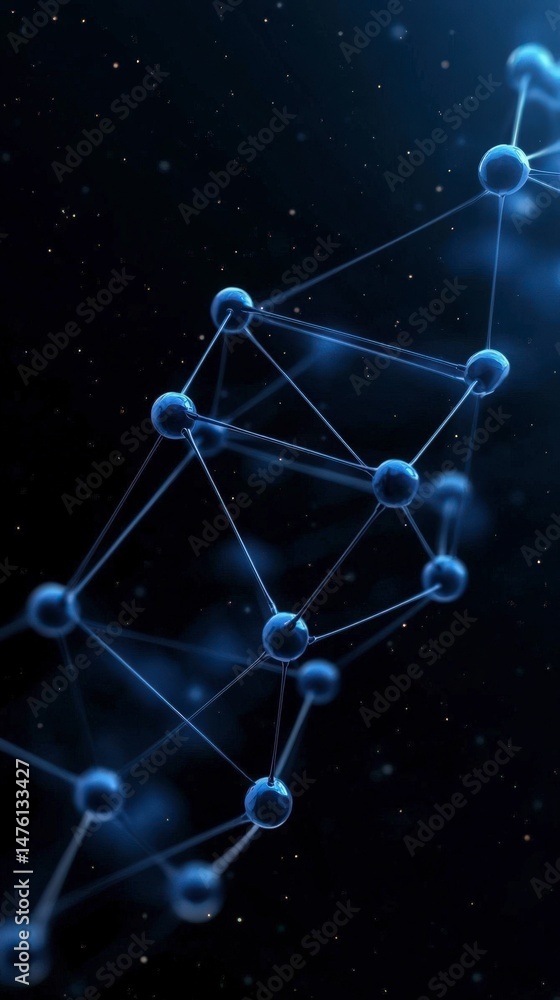 Poster abstract network connectivity technology science nodes links global digital commun