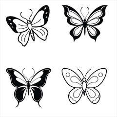 Obraz premium set of butterflies