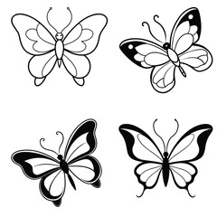 Obraz premium set of butterflies
