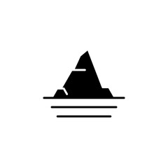Fototapeta premium iceberg, glacier, ice mountain icon