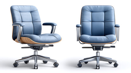 Obraz premium Office chair design showcase modern workspace furniture photography minimalistic environment close-up view ergonomic concept