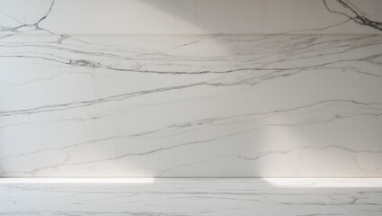 Closeup view of a light-gray veined stone surface.