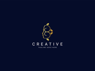 b modern letter logo 