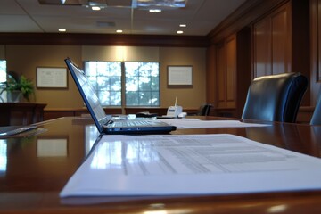 premium quality picture of executive chart table laptop accounting report
