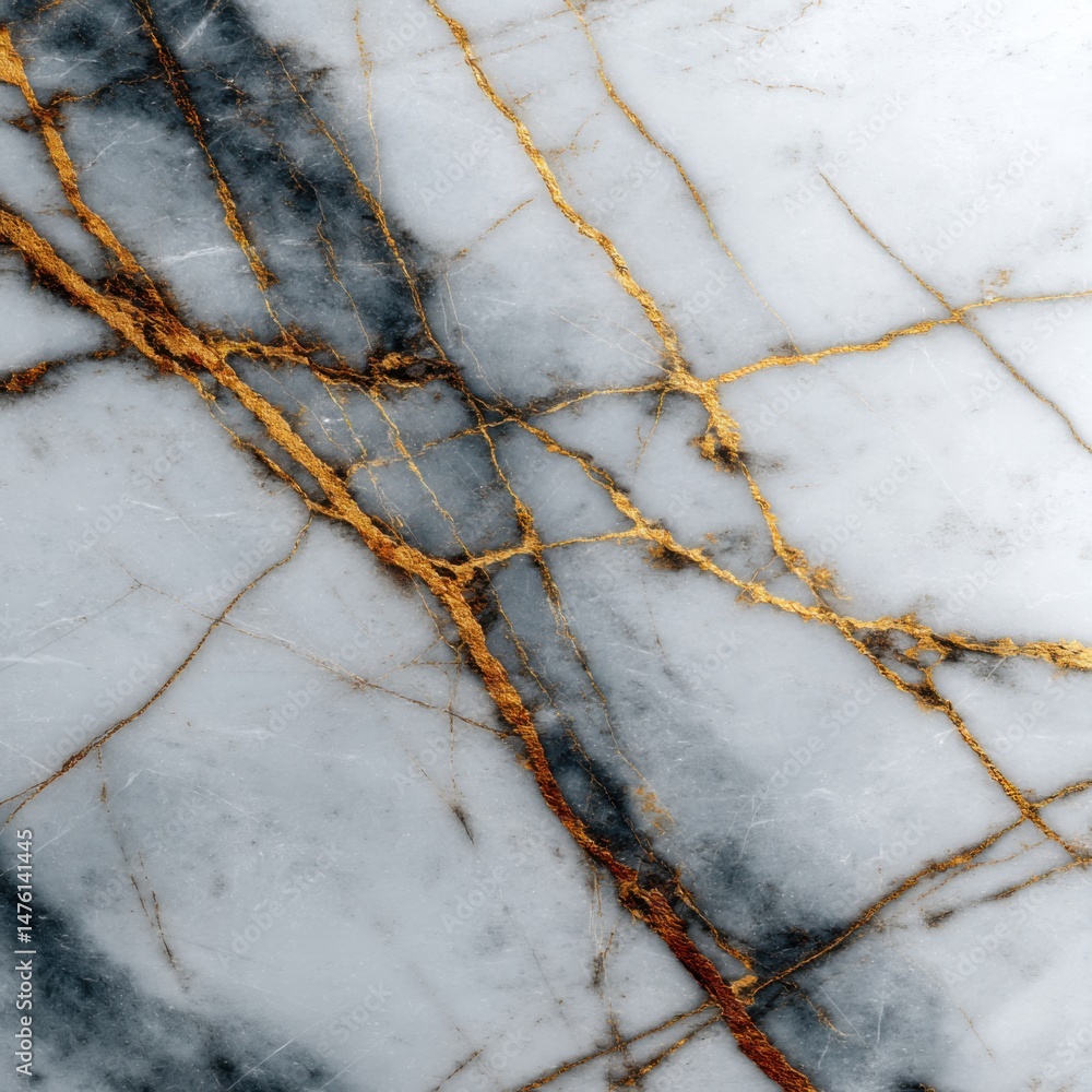 Poster marble texture background with golden veins natural stone pattern elegant design close up abstract v