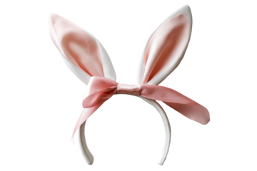 Bunny Ear Headband isolated, transparent background