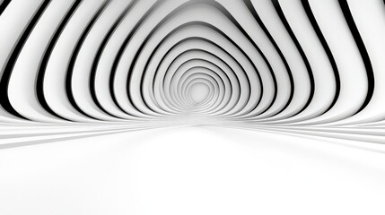 Abstract White Geometric Background  Minimalist Design  3D Render  Architecture  Wallpaper