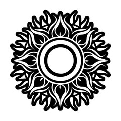 A filled style icon showing eclipse tattoo artwork