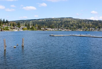 View of Lake Whatcom and the surrounding hills