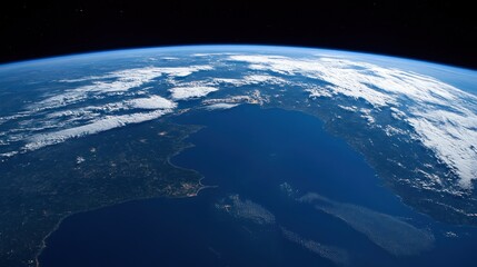 Vast expanse of earth viewed from space.