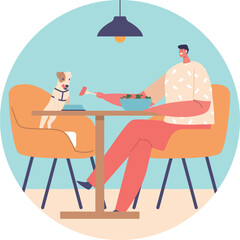 Comfy place for pet owner