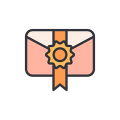 Elegant Message With Golden Seal For Formal Correspondence Design