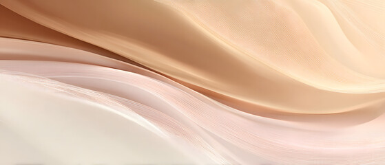 Wide abstract pale soft pastel waves background with texture, light pink, beige, gold gradient for website banners, fashion prints, and advertisement campaigns, high quality