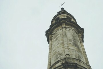 high quality picture of low angle view of tower against clear sky