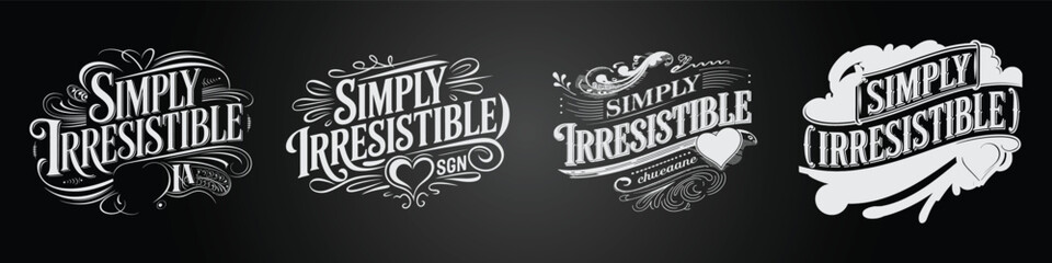 Coffee Café Blackboard Typography with Calligraphy and Café Branding