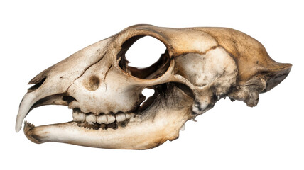 Obraz premium Realistic Skull of a Rabbit Transparent Background