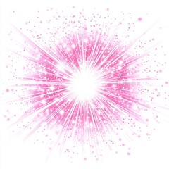 Pink explosion of light