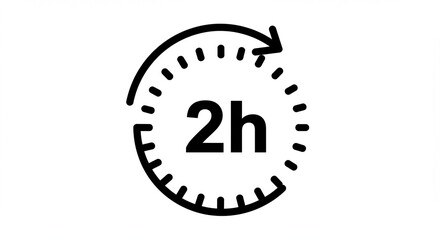 1 hour and 2 hour with clock