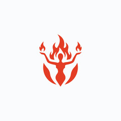 Fire goddess logo
