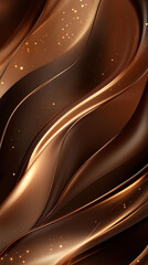 A gold and brown patterned background with a gold and brown swirl. The pattern is very intricate and detailed