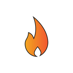Stylized Fire logo vector and symbol