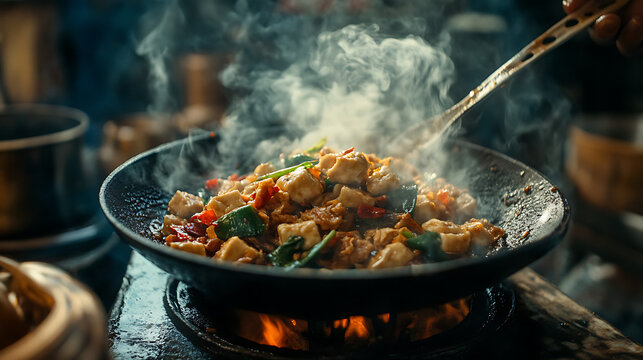  A taste of the mildly spicy smoked tofu from Hunan province (3)
