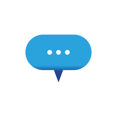 Stylized bubble chat logo vector and symbol