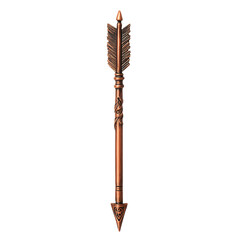 One copper antique arrow for a bow png