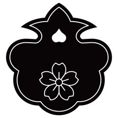 家紋です。小菅家打板といいます。