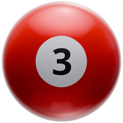3D Pool Ball 3