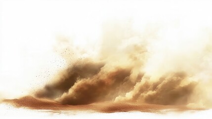 Desert Sandstorm Dust Cloud Explosion