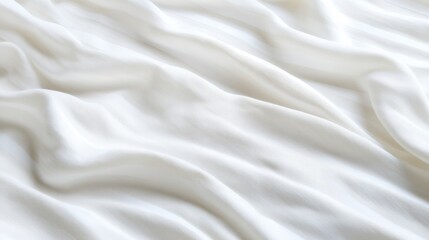 Obraz premium Smooth, flowing white fabric drapes