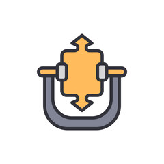 Stylized Icon Illustrating Data Compression Or Squeezing Information