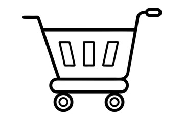 Shopping Cart silhouette vector illustration