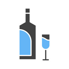 Alcoholic icon vector image. Suitable for mobile apps, web apps and print media.