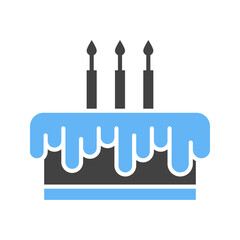 Birthday icon vector image. Suitable for mobile apps, web apps and print media.
