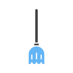 Broom icon vector image. Suitable for mobile apps, web apps and print media.