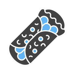 Burrito icon vector image. Suitable for mobile apps, web apps and print media.