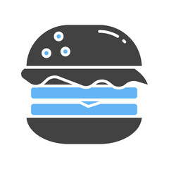 Burger icon vector image. Suitable for mobile apps, web apps and print media.