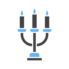 Candelabrum icon vector image. Suitable for mobile apps, web apps and print media.