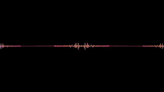 colourfull music bar visualizer on black background