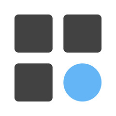 Categories icon vector image. Suitable for mobile apps, web apps and print media.